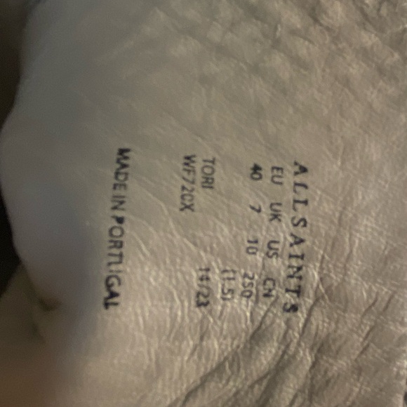 All Saints Tori Leather Boots Size 10 - Picture 8 of 12